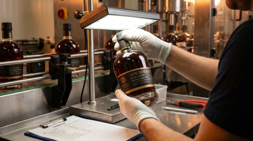 Embotellado de Don Dorado Rum 8 Años por la Destilería Brouwhoeve