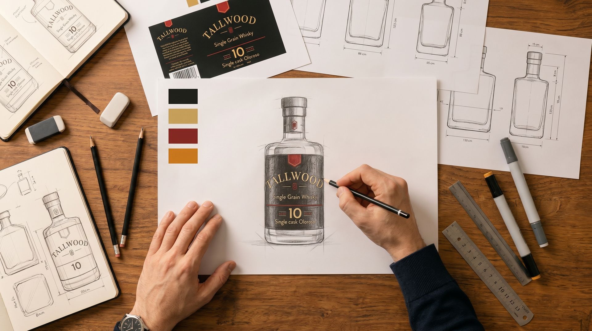 Concepto de marca para Tallwood Whisky 10 Años por NewSpirits