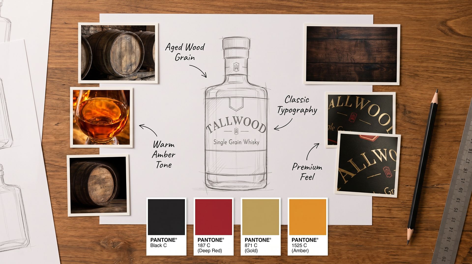 Concepto de marca para Tallwood Whisky 10 Años por NewSpirits