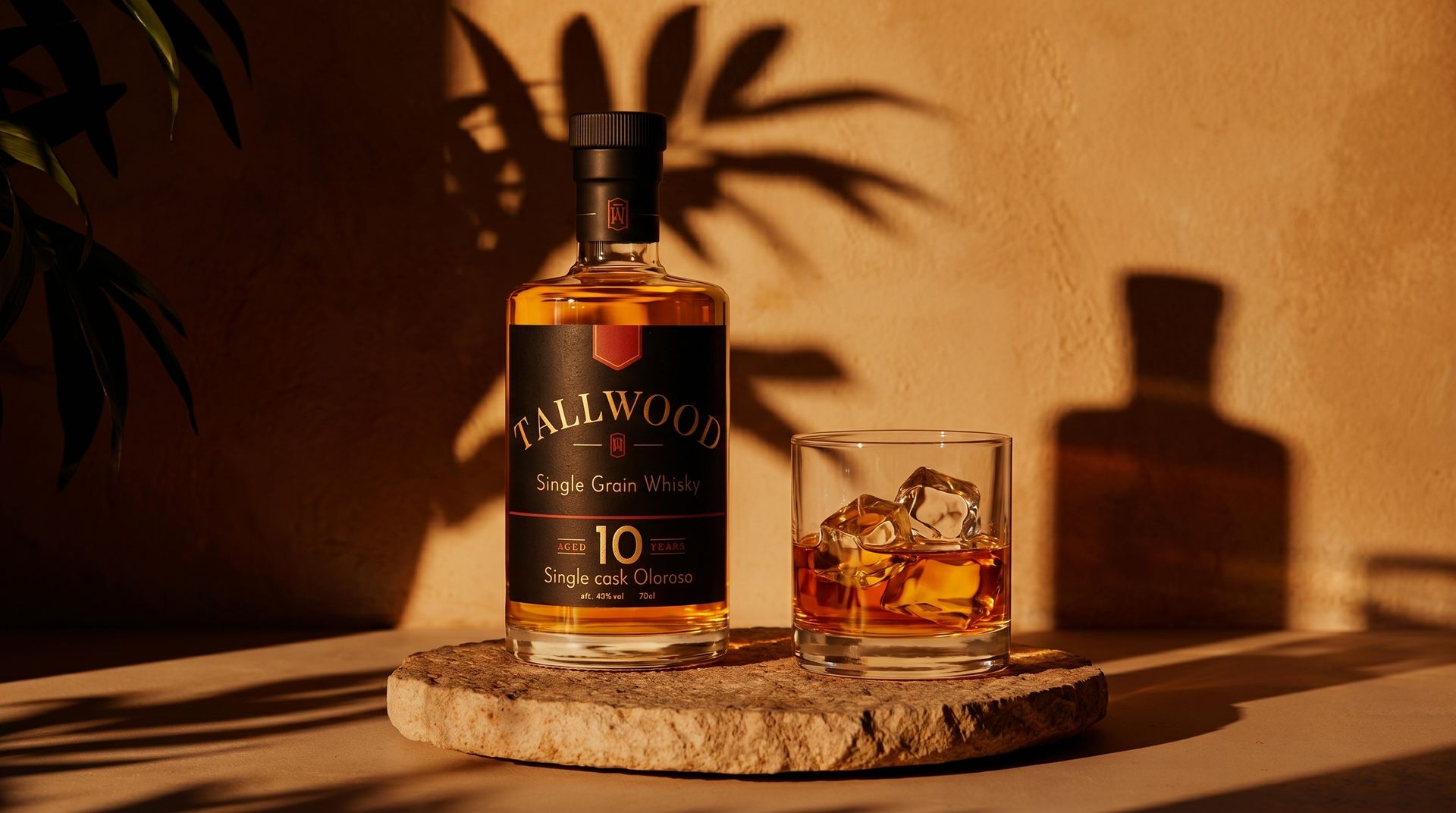 Tallwood Whisky 10 Años whisky de grano único con maduración en barricas de Oloroso sherry