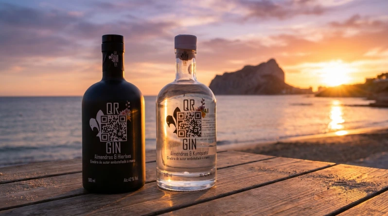QR Gin: ginebra de marca privada para el Restaurante Le Dauphin en Moraira
