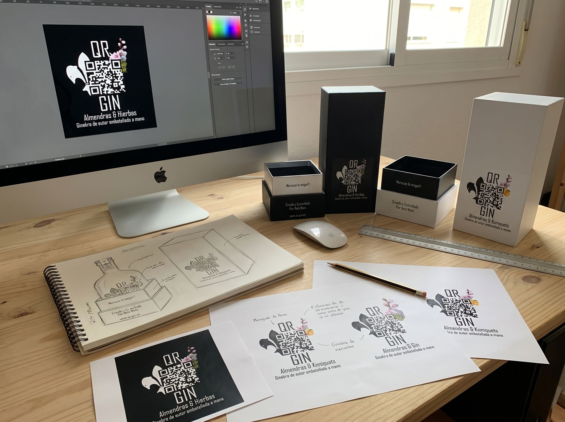 QR Gin brengt restaurantbeleving, brand design en ambachtelijke distillatie samen in twee eigen gins.