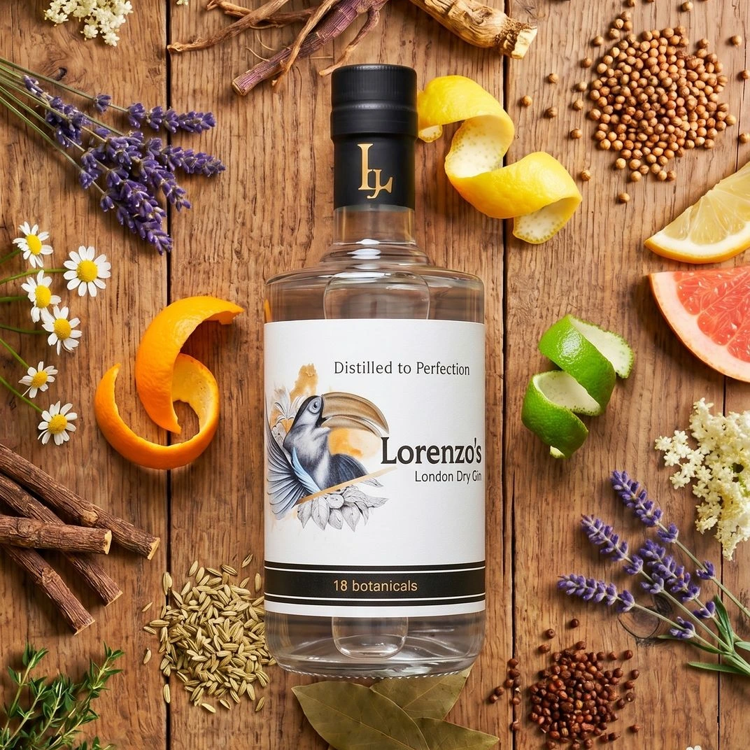 Private label gin for a luxury hotel bar experience
