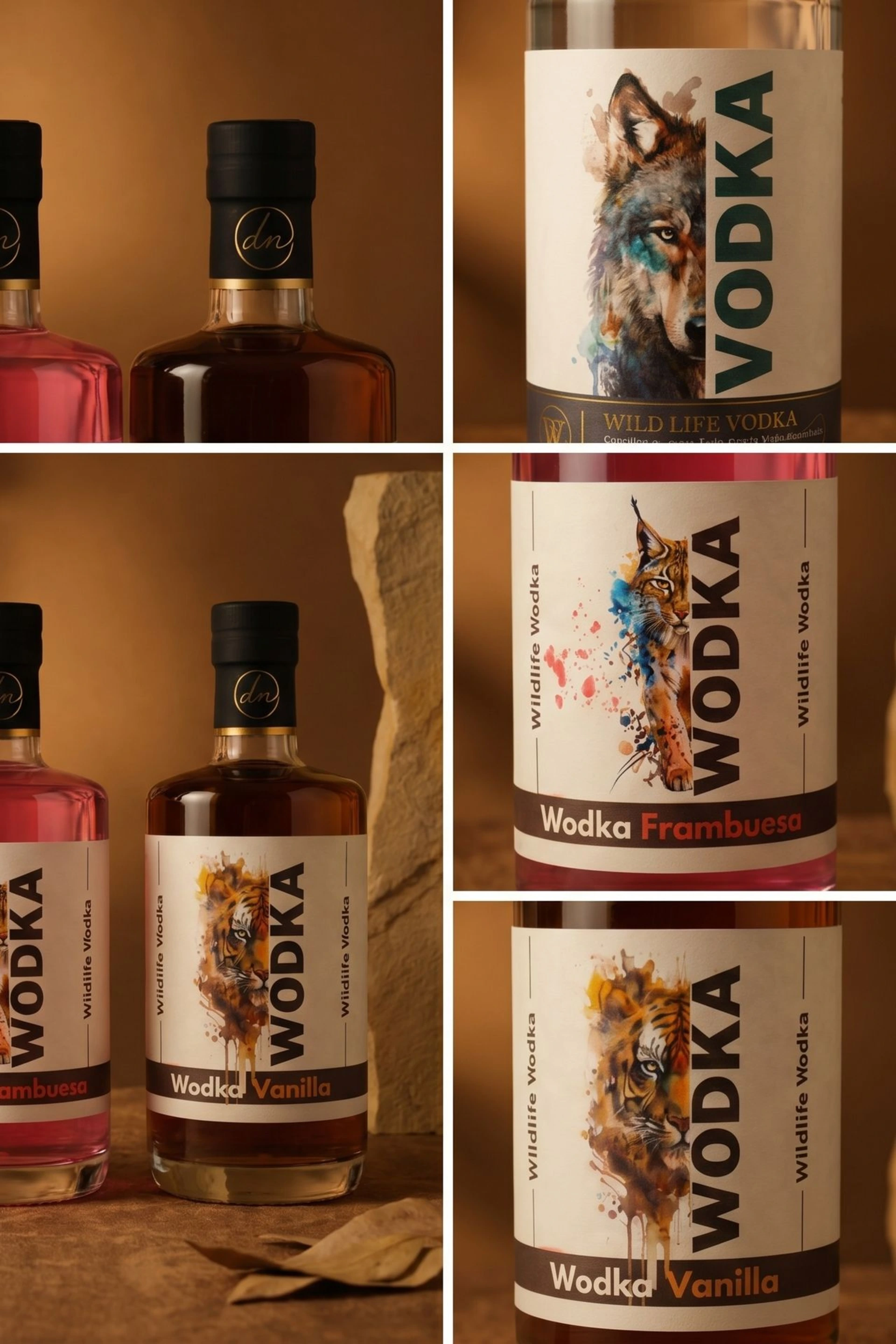 Wildlife Wodka met vanille framboos en citroen