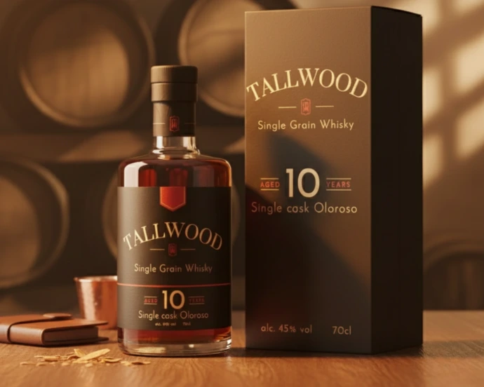 TallWood Whisky met zacht graankarakter en rijke houtinvloed